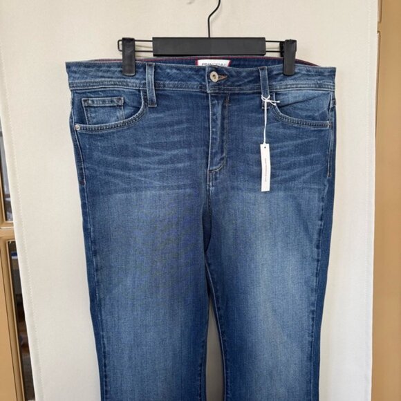Fran Denim Women’s 31 Blue Dark Wash High Rise Ellen Flare Jeans - Picture 2 of 12